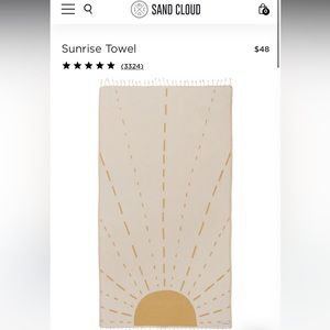 Sand Cloud Sunrise Towel NWT